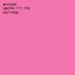 #F475AE - Hot Pink Color Image